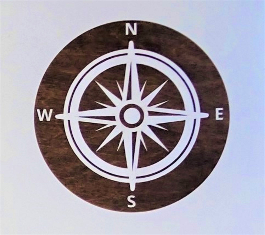 Kompass für unsere Scrabble - Wand / Wanddeko
