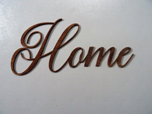 Wanddeko "Home" Holzschrift