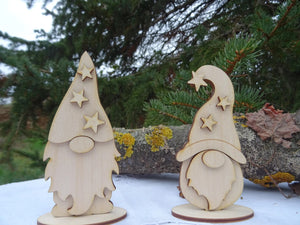 Geschenk Weihnachten personalisiert, Weihnachtswichtel mit Namen, Holz